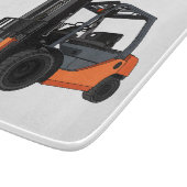 フォークリフトの漫画イラストレーション カッティングボード (角)