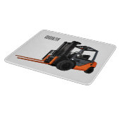 フォークリフトの漫画イラストレーション カッティングボード (角)