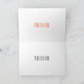 フォークリフトの漫画イラストレーション カード (内部)