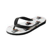 フォークリフトの漫画イラストレーション キッズビーチサンダル (アングル)