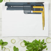 フォークリフトの漫画イラストレーション キッチンタオル (折り畳み)