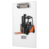 フォークリフトの漫画イラストレーション クリップボード (左)