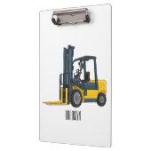 フォークリフトの漫画イラストレーション クリップボード (左)
