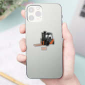 フォークリフトの漫画イラストレーション シール (スマートフォン)