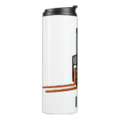 フォークリフトの漫画イラストレーション タンブラー (回転左)