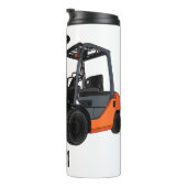 フォークリフトの漫画イラストレーション タンブラー (回転右)