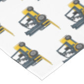 フォークリフトの漫画イラストレーション テーブルクロス (アングル)