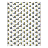 フォークリフトの漫画イラストレーション テーブルクロス (正面)