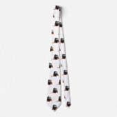 フォークリフトの漫画イラストレーション ネクタイ (正面)