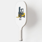 フォークリフトの漫画イラストレーション ピックルボールラケット (左)