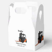 フォークリフトの漫画イラストレーション フェイバーボックス (オープン)