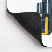 フォークリフトの漫画イラストレーション マウスパッド (コーナー)