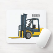 フォークリフトの漫画イラストレーション マウスパッド (マウス)