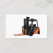 フォークリフトの漫画イラストレーション 名刺 (裏面)
