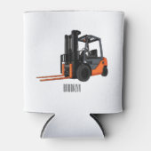 フォークリフトの漫画イラストレーション 缶クーラー (正面)