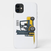 フォークリフトの漫画イラストレーション Case-Mate iPhoneケース (裏面)
