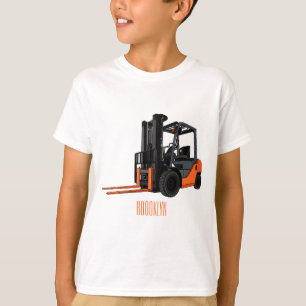 フォークリフトの漫画イラストレーション Tシャツ