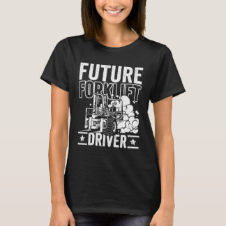 フォークリフトの運転手の未来 フォークリフトオペレーター 倉庫 Tシャツ