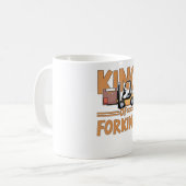 フォークリフトの運転者フォークリフトことわざ コーヒーマグカップ (正面左)