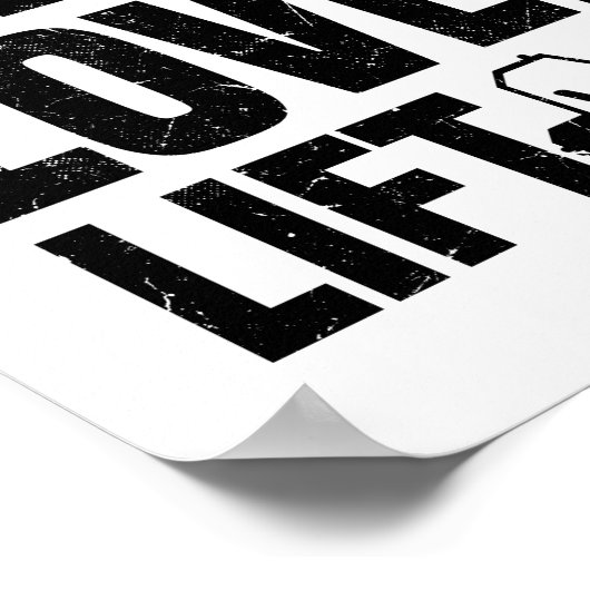 フォークリフトの運転者 |フォークリフトのジョブギフト ポスター (角)