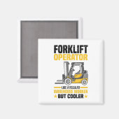 フォークリフトの運転者 マグネット (正面/裏面)