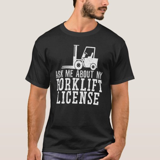 フォークリフトオペレータートラック作業者_4 Tシャツ (正面)