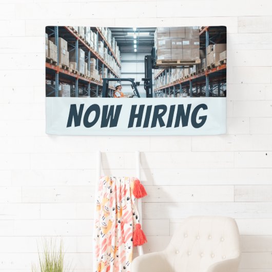 フォークリフトオペレータ今採用バナー – カスタマイズ可能 横断幕 (インサイチュ)