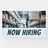 フォークリフトオペレータ今採用バナー – カスタマイズ可能 横断幕 (横)