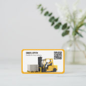 フォークリフトカスタムQRコード 名刺 (スタンド正面)