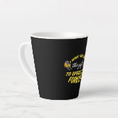 フォークリフトギフト カフェラテマグ (左アングル)