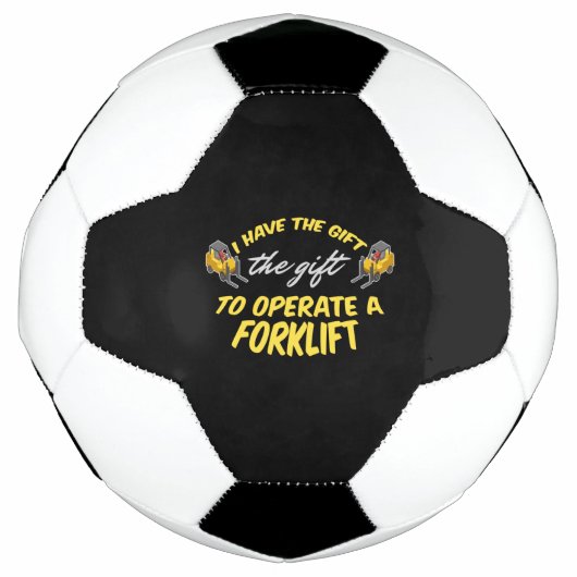 フォークリフトギフト サッカーボール (正面)