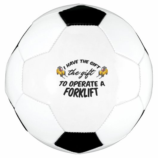 フォークリフトギフト サッカーボール (正面)