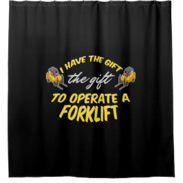 フォークリフトギフト シャワーカーテン