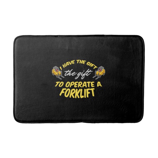フォークリフトギフト バスマット (正面)