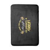 フォークリフトギフト バスマット (正面縦)