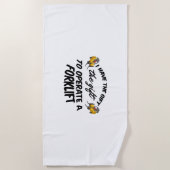 フォークリフトギフト ビーチタオル (正面)