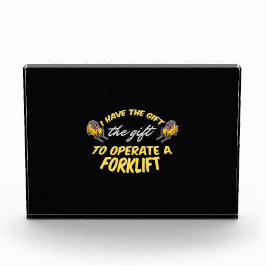 フォークリフトギフト フォトブロック (正面)