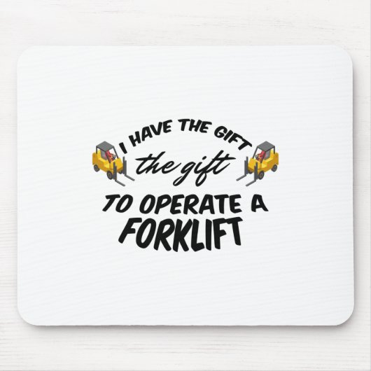 フォークリフトギフト マウスパッド (正面)