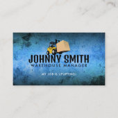 フォークリフトスローガンビジネスカード 名刺 (正面)