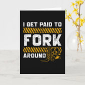 フォークリフトドライバーギフト カード (黄色い花)