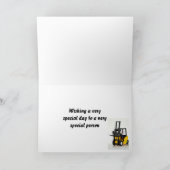 フォークリフト付き85thバースデーカード カード (内部)