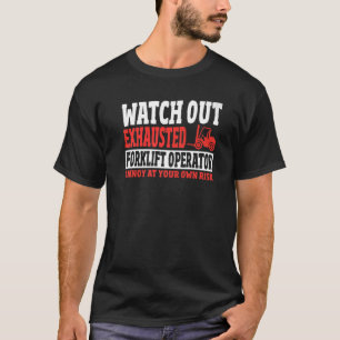 フォークリフト倉庫作業者認定フォークリフトオペラ Tシャツ