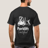 フォークリフト免許保有者 Tシャツ (裏面)