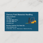 フォークリフト及び荷役装置 名刺 (正面)