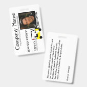 フォークリフト従業員バッジ バッジ (正面＆裏面)