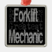 フォークリフト整備士超並外 メタルオーナメント (正面)