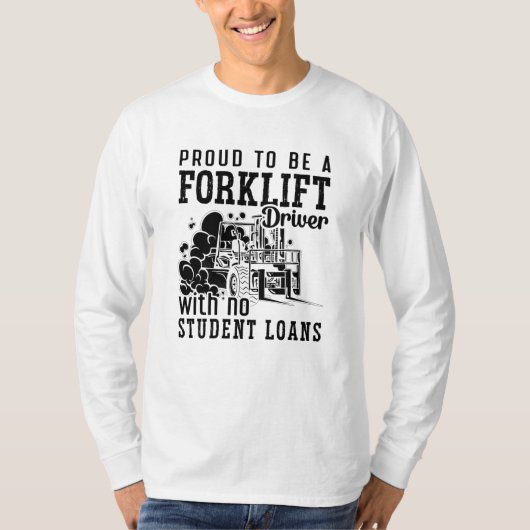 フォークリフト誇りを持った運転士となること Tシャツ (正面)
