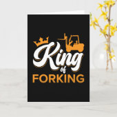 フォークリフト運転士のキング カード (黄色い花)