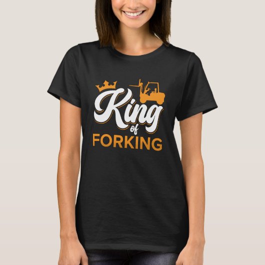 フォークリフト運転士のキング Tシャツ (正面)