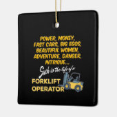 フォークリフト運転士の生命 セラミックオーナメント (左)
